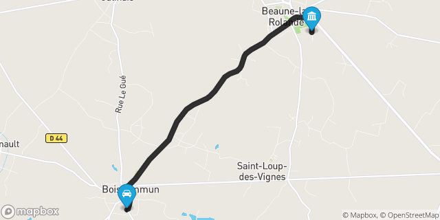 Itinéraire vers Beaune-la-Rolande