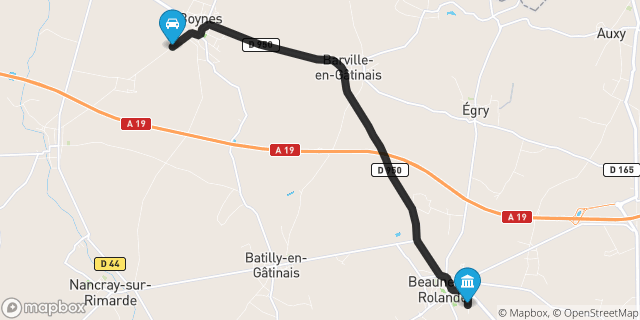 Itinéraire vers Beaune-la-Rolande