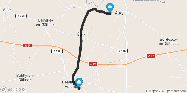 Itinéraire vers Beaune-la-Rolande