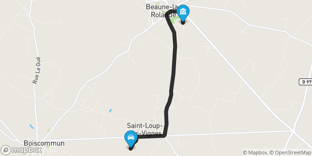 Itinéraire vers Beaune-la-Rolande