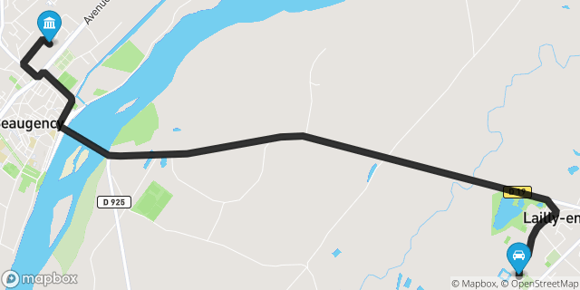 Itinéraire vers Beaugency