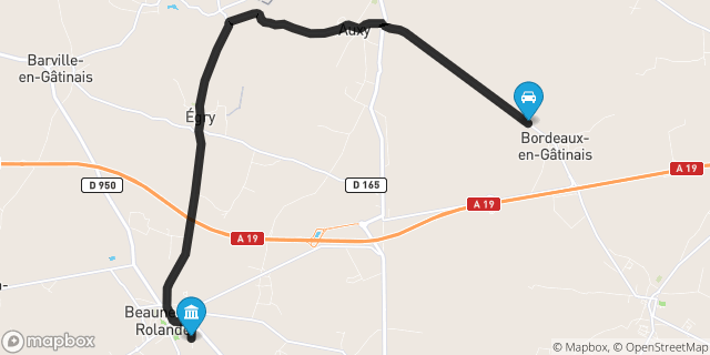Itinéraire vers Beaune-la-Rolande