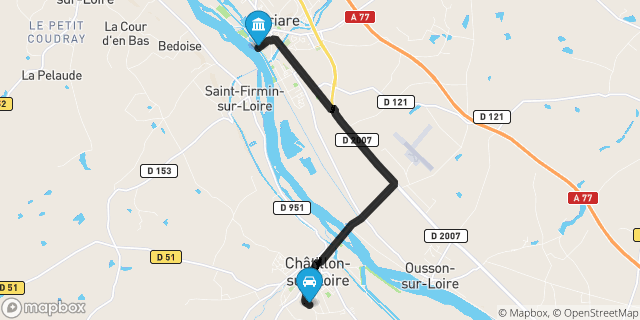 Itinéraire vers Briare