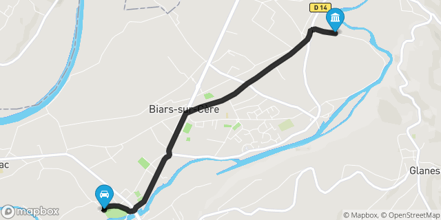 Itinéraire vers Biars-sur-Cère