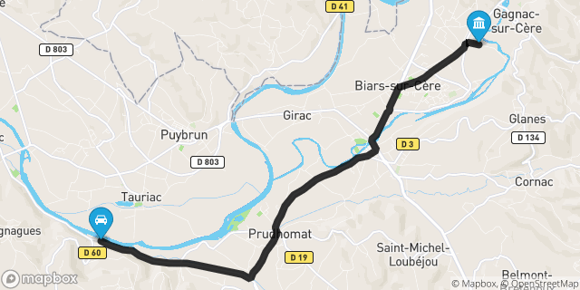 Itinéraire vers Biars-sur-Cère