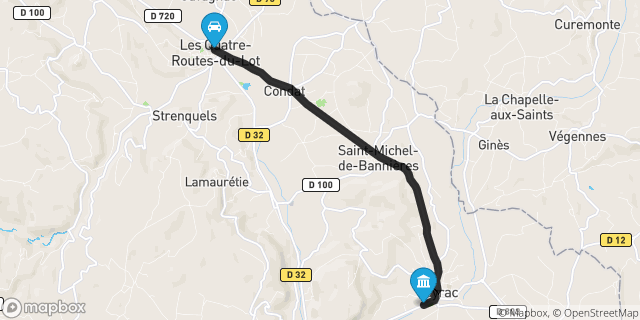 Itinéraire vers Vayrac