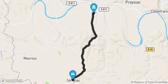 Itinéraire vers Puy-l'Évêque