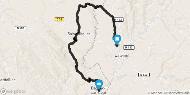 Itinéraire vers Maurs