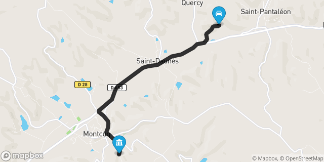 Itinéraire vers Montcuq