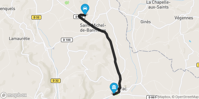 Itinéraire vers Vayrac