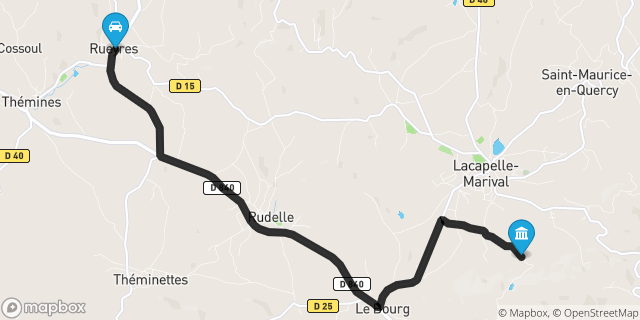 Itinéraire vers Lacapelle-Marival