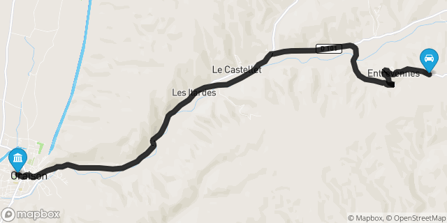 Itinéraire vers Oraison