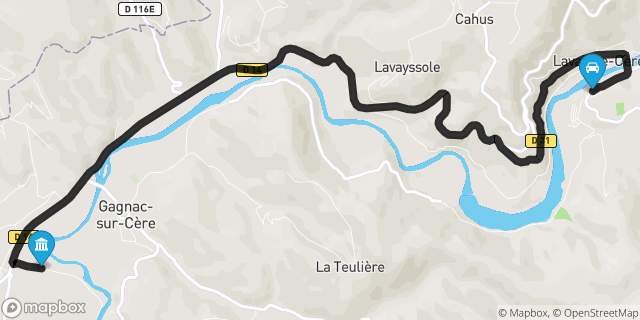 Itinéraire vers Biars-sur-Cère