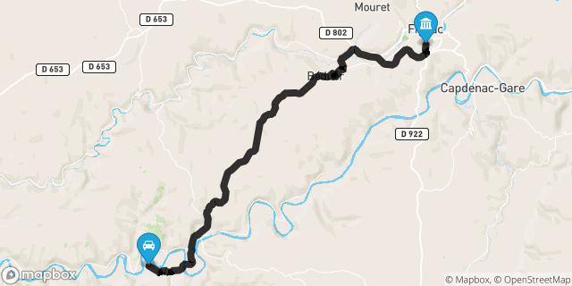Itinéraire vers Figeac