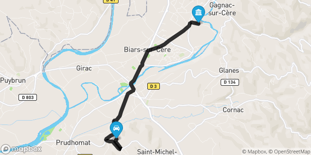 Itinéraire vers Biars-sur-Cère