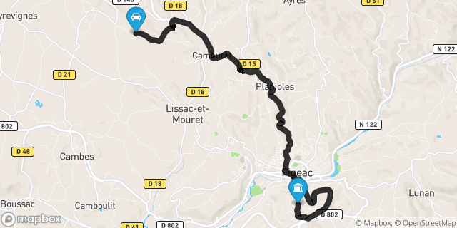 Itinéraire vers Figeac