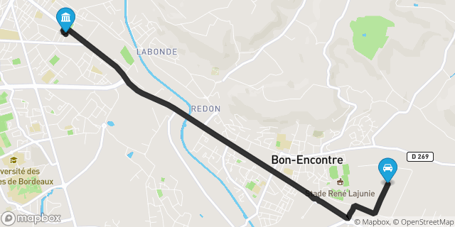 Itinéraire vers Agen