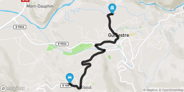 Itinéraire vers Guillestre