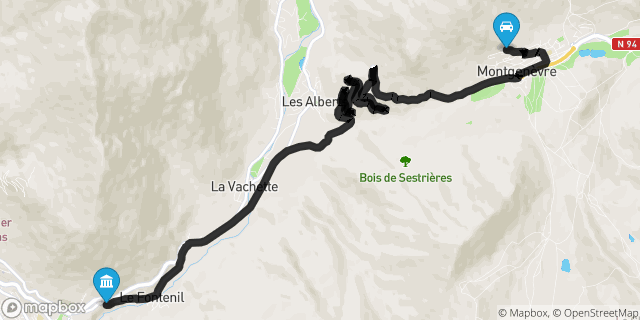 Itinéraire vers Briançon