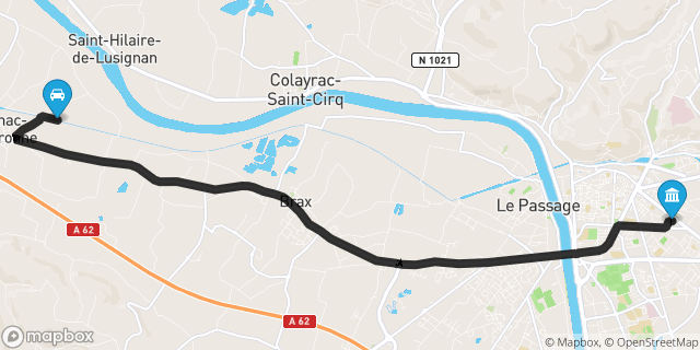 Itinéraire vers Agen