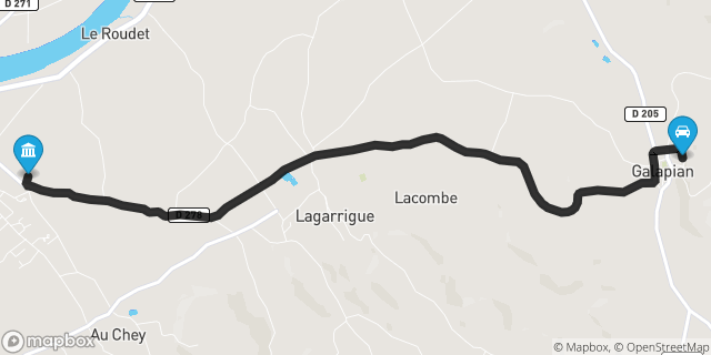 Itinéraire vers Aiguillon