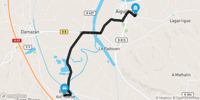 Itinéraire vers Aiguillon