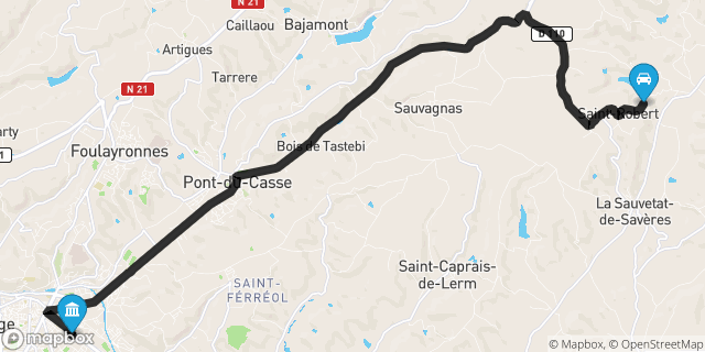 Itinéraire vers Agen
