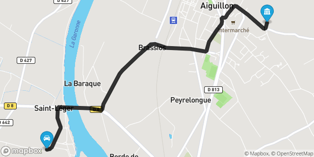 Itinéraire vers Aiguillon
