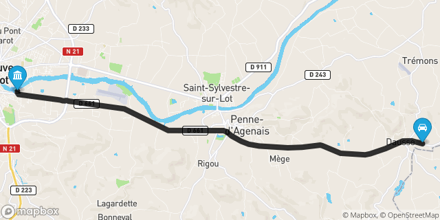 Itinéraire vers Villeneuve-sur-Lot