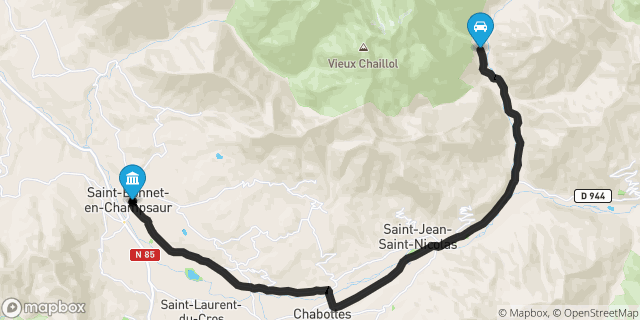 Itinéraire vers Saint-Bonnet-en-Champsaur