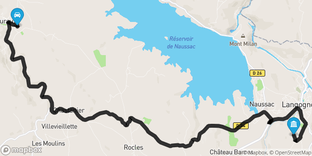 Itinéraire vers Langogne