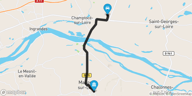 Itinéraire vers La Pommeraye