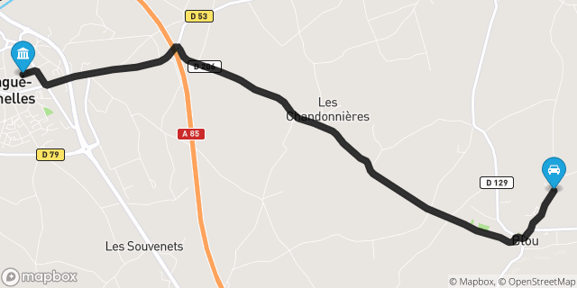 Itinéraire vers Longué-Jumelles