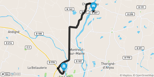Itinéraire vers Le Lion-d'Angers