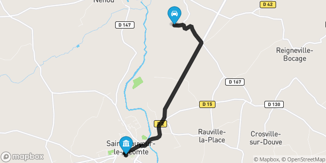 Itinéraire vers Saint-Sauveur-le-Vicomte