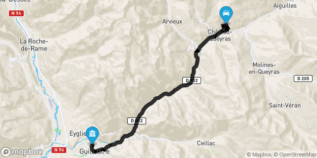 Itinéraire vers Guillestre