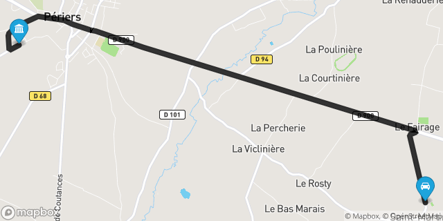 Itinéraire vers Périers