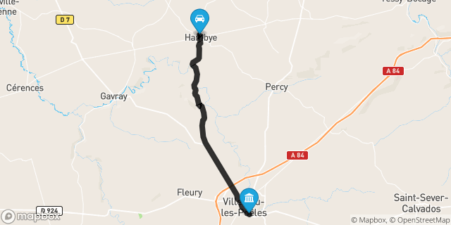 Itinéraire vers Villedieu-les-Poêles