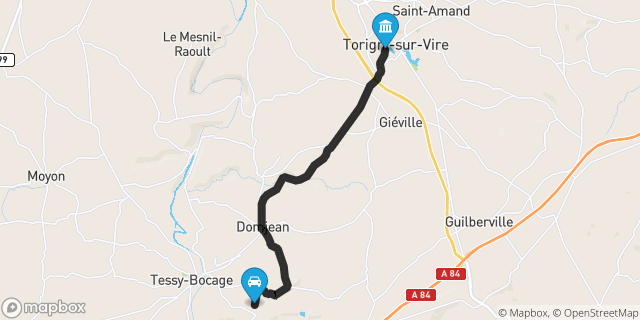 Itinéraire vers Torigni-sur-Vire