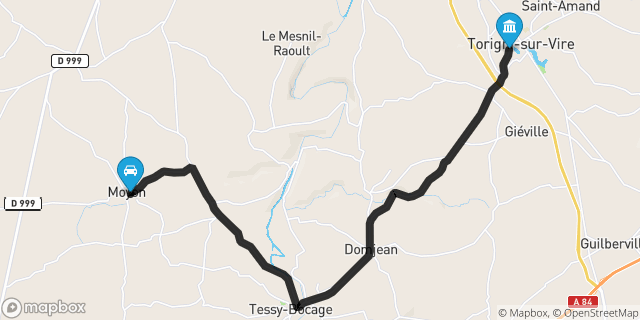 Itinéraire vers Torigni-sur-Vire