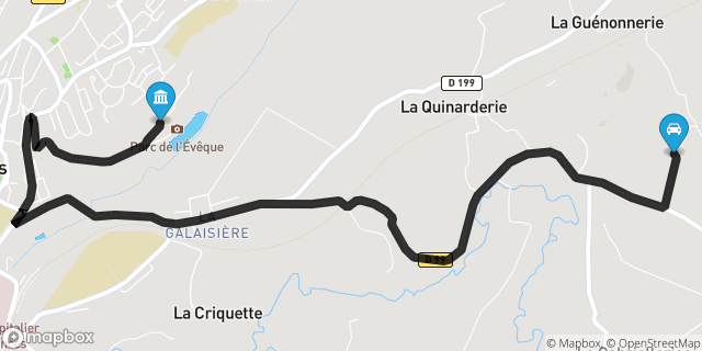 Itinéraire vers Coutances