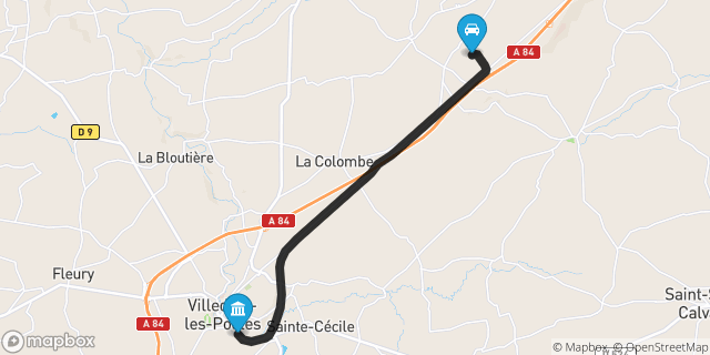 Itinéraire vers Villedieu-les-Poêles