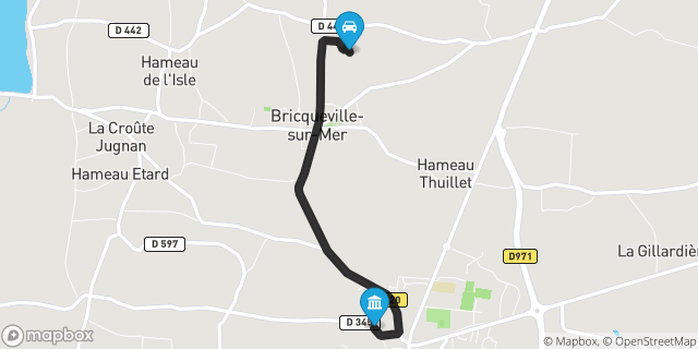 Itinéraire vers Bréhal