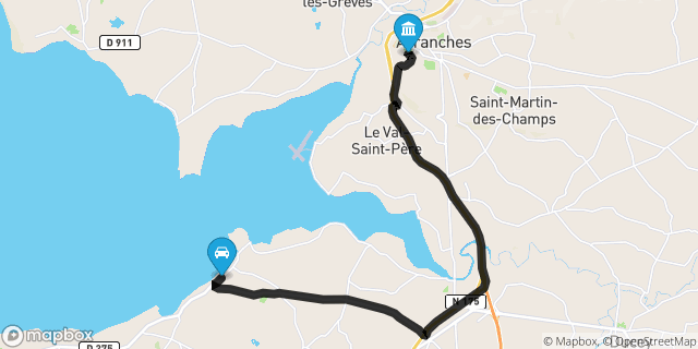 Itinéraire vers Avranches
