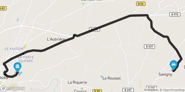 Itinéraire vers Coutances