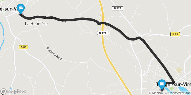 Itinéraire vers Torigni-sur-Vire