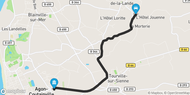 Itinéraire vers Agon-Coutainville