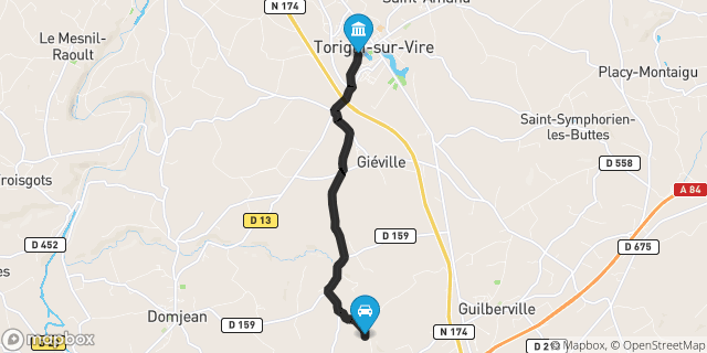 Itinéraire vers Torigni-sur-Vire