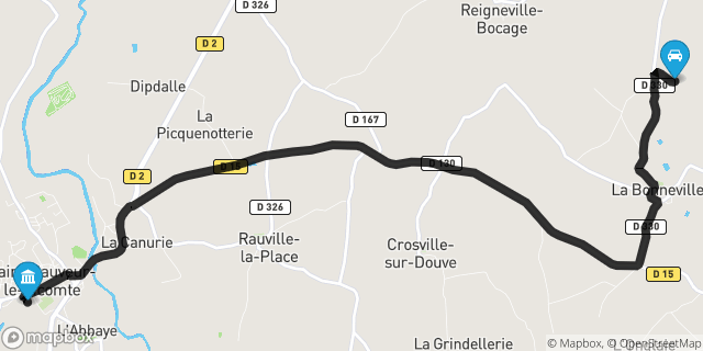 Itinéraire vers Saint-Sauveur-le-Vicomte