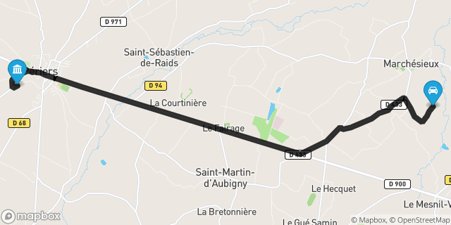 Itinéraire vers Périers